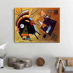 Handmålade moderna Wassily Kandinsky Quark-gluon Plasma och tunga oljemålningar Väggkonst för att leva