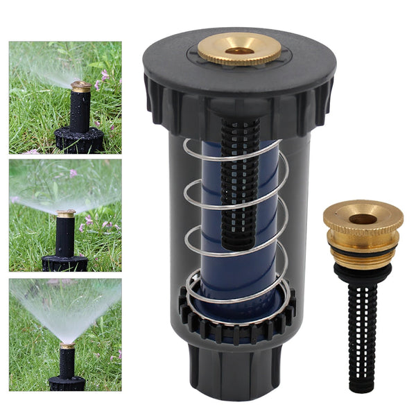 90-360 Degree Pop Up Sprinklers Lawn Garden Watering Sprayer Head Adjustable Automatic Agricultural Irrigation Spray Nozzle