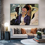 Paul Gauguin Hand Painted Oil Painting Painting Nirvana Portrait de Jacob Meyer de Haan Figure Classic Retro Abstract