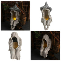 Anno 2022 Horti Decoration Halloween Courtyard Decorative Statues Sculpture Figurines Ornament with Solar LED Lawn Light
