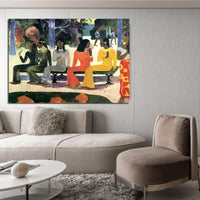 Paul Gauguin Hand Painted Oil Painting Market Abstract People Landscape Nordic Classic Retro Decor