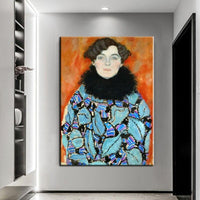 Hand Painted Classic Gustav Klimt Johanna Stodd Abstract Oil Painting Modern Arts