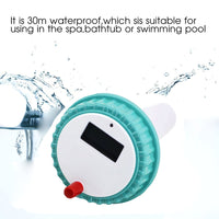 Termômetro de piscina termômetro digital flutuante sem fio à prova d'água medição de temperatura para aquários lago de peixes spa