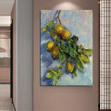 Ručne maľované Monet impresia Vetva citrónov 1884 Abstraktné umenie Olejomaľby Dekorácia