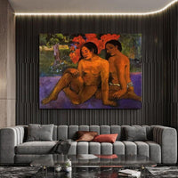 Paul Gauguin Hand Painted Oil Painting Golden Body Abstract Nordic Classic Retro Room Decor