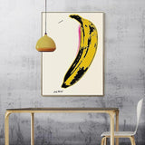 Peint à la main Andy Warhol banane Pop Art décoration peintures à l'huile toile décor