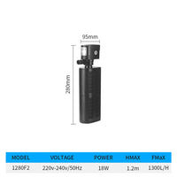 Aquarium-Filterpumpe für die Filtration von Aquarien Leistungsstarke Teichtauchpumpe Biological Plus Sponge Filter Pump Spray 12-40W