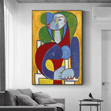 Hand Painted Picasso Françoise Gillow Abstract Wall Art Painting Decorative