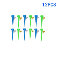 12/24pcs Auto Drip Watering Irrigation Set Automatic Watering Devices Dripper Spike for Garden and Vegetable Patch Greenhouses