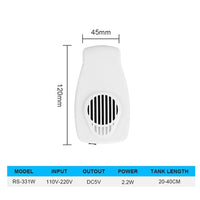 Akvariumo ventiliatorius žuvų bako išorinis aušinimo ventiliatorius Akvariumo aušinimo ventiliatorius rezervuaro aušinimas Dviejų greičių greičio reguliavimas 110-240 V