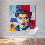 Kamar Anak Modern Abstrak Gambar Kanvas Seni Chaplin Pop Art Dinding Gambar HQ Kanvas Cetak