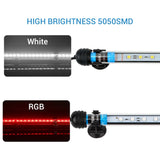 Luz de aquário LED à prova d'água lâmpada submersível 5050 SMD LED barra 18-48cm iluminação para aquário 100V-240V
