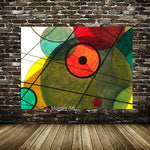 Pintura sobre llenç pintada a mà Wassily Kandinsky Pintura d'art de paret abstracta geomètrica