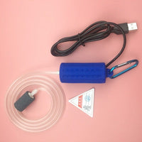 Akvarium Luftpumpe Iltpumpe Kontraventil Bærbar Mini USB Mute Energibesparende pumpe til akvarium Akvarietilbehør