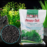 1kg Aquatic Plant Soil Aquarium Planted Black Soil Nutritious Substrate Gravel for Fish Tank Water Plants Aqua-plant Lawn