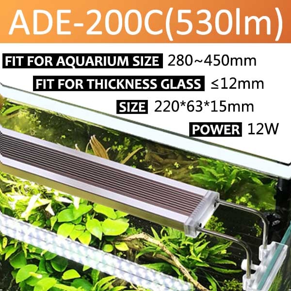 SUNSUN ADE Aquatic Plant SMD LED Lighting Aquarium Chihiros 220V 12W 14W 18W 24W Ultra thin Aluminum Alloy For Fish Tank