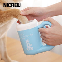 Pet Cat Dog Foot Clean Cup Dụng cụ làm sạch Di động Xoay tự động Cat Dog Foot Clean Cup Pet Paw Pet Phụ kiện