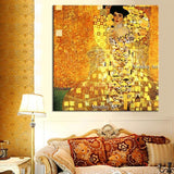 Käsinmaalattu jäljennös Kuuluisa Gustav Klimt kankaalle Klimtin kanvasmaalaus