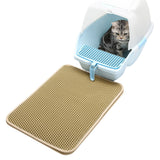 Foldable Cat Litter Mat EVA Double-Layer 3 Colores Cat Litter Trapper Mats cum Waterproof Bottom Layer Bed Mat for Cats
