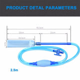 Aquarium Siphon Pipe Sand Gravel Cleaner Water Changer Semi-automatic Aquarium Cleaning Tool Suction Filter for Fish Tank