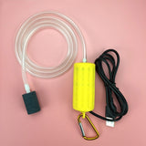 Pompă de aer pentru acvariu Pompă de oxigen Supapă de reținere Mini USB portabilă Mute Pompă de economisire a energiei pentru acvariu de pește Accesorii pentru acvariu