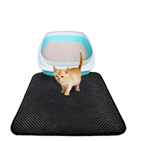 Foldable Cat Litter Mat EVA Double-Layer 3 Colors Cat Litter Trapper Mats with Waterproof Bottom Layer Bed Mat for Cats
