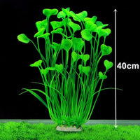 40 ס"מ צמח אקווריום קישוט צורת פרפר פלסטיק דגי טנק מלאכותי דשא דקורטיבי צמחי קישוט לאקווריום