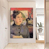 Paul Gauguin Hand Painted Mrs. Alexander Kohler Oil Painting Figure Abstract Classic Retro