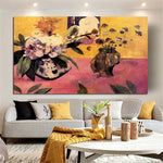 Hand Painted Oil Painting Paul Gauguin Still Life and Japanese Painting Nordic Abstract Retro