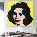 Handgeschilderde beroemde Andy Warhol vrouwelijke karakter portret abstracte kunst olieverfschilderijen moderne inrichting voor het leven