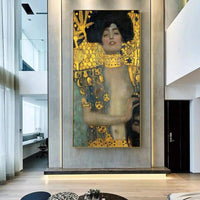 Ručne maľovaný Gustav Klimt Judith a hlava Holofernes Abstraktná olejomaľba Classic Wall Art