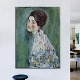 Rankomis tapyta klasika Gustav Klimt Ms. Portretas Abstract Aliejinė tapyba Modernūs menai
