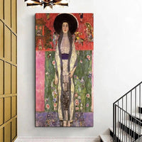 Rinjiyeynta Gacmaha Gustav Klimt Adele No. 2 Rinjiyeynta Saliida Abstract ee Qolka Farshaxanka caadiga ah