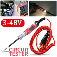Universal 3V-48V Digital Electric Circuit Tester Multi Function Fuse Line Battery Voltage Circuit Test Pen for Car Motorcycle