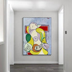 Ръчно рисувани фигури на Пикасо, Мария Тереза, абстрактни маслени картини, платно, стенно изкуство за домашен декор на стена