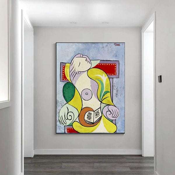Hand Painted Picasso Mary Teresa Figures Abstract Oil Paintings Canvas Wall Art For Home Wall Decor