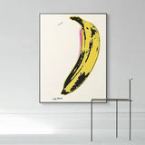 Peint à la main Andy Warhol banane Pop Art décoration peintures à l'huile toile décor