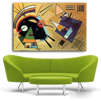 Hand Painted Vintage Wassily Kandinsky Famous Abstract Oil Paintings Canvas Wall Art Presents