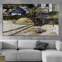 Paul Gauguin Hand Painted Oil Painting Landscape at Osny Retro Classic Abstracts Aisle Decor