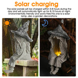 Year 2022 Garden Decoration Halloween Courtyard Decorative Statues Sculpture Figurines Ornament with Solar LED Lawn Light