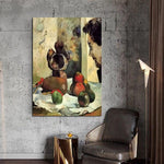 Hand Painted Oil Painting Paul Gauguin Still Life with Laval Abstract Nordic Classic Retro Room Decor