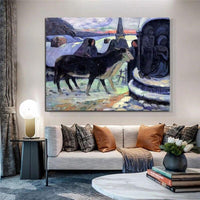 Hand Painted Paul Gauguin Oil Painting Eve Retro Classic Abstracts Aisle Decor