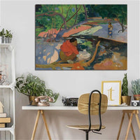 Paul Gauguin Early Morning Hand Painted Art Oil Painting Impressionism Landscape People Abstract Room Decors