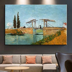 Картини маслом, розписані вручну Дорога Ван Гога з кипарисовим декором на стіні в стилі імпресіонізму