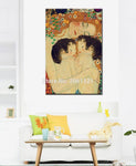 Pintado a mano Maestro Museo Calidad Pintura al óleo Gustav Klimt Reproducción famosa Madre e hijo