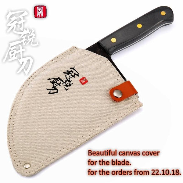 Handmade Forged Chef Knife Clad Steel Chinese Cleaver Professional Kitchen Knives Meat Vegetables