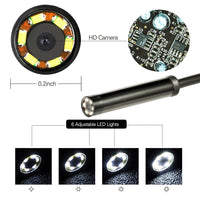 8mm Endoskopkamera 1280*720P HD USB Inspektionskamera Wasserdicht 6 LED Endoskopische Inspektion für Android Smart Handy
