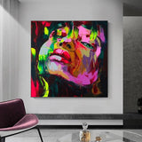Кол менен боёлгон Заманбап абстрактуу көркөм сүрөт Франсуа Нилли стилиндеги көркөм сүрөт Canvas Painting Art