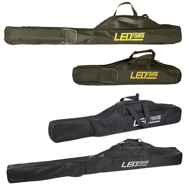 Tear-Resistant Foldable Long Fishing Rod Storage Bag Fishing Tackle Organizer Pack Fishing Carry Backpack