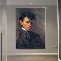 Rankomis tapyti Pikaso autoportretai drobė, aliejiniai paveikslai Abstraktūs Šiaurės šalių modernaus meno kambario dekorai